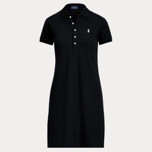 Stretch Mesh Polo Dress size s